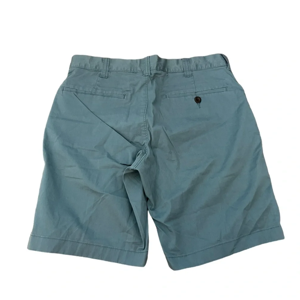 ♥️J. Crew Steel Blue Chino Khaki Cotton Stretch Casual Shorts Mens Size 30x9